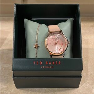 Ted Baker Rose Gold Watch with Star Bracelet